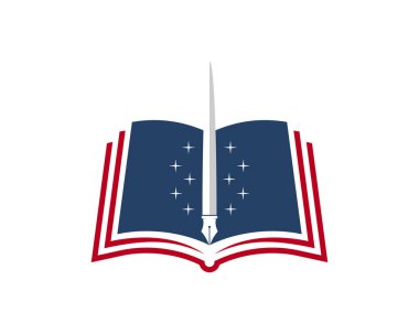 Ortasında kalem olan kitap sayfalarını aç