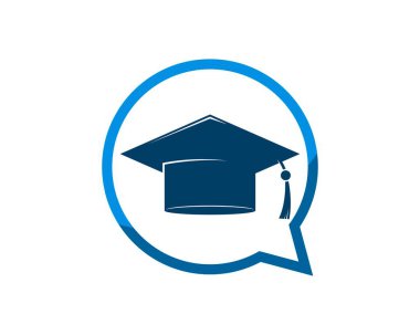 Mezuniyet şapkası içindeyken baloncuk sohbeti