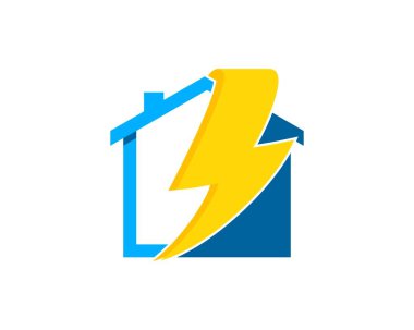 Elektrikli yıldırımlı basit bir ev