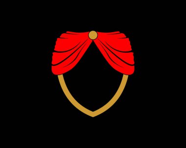 Spartalı pelerin logosu olan kalkan.