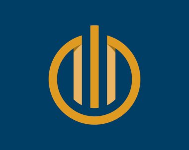 Üç sütuna sahip soyut çember şekli