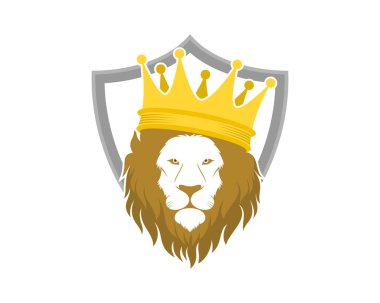 Kalkanında kral tacı olan aslan başı.