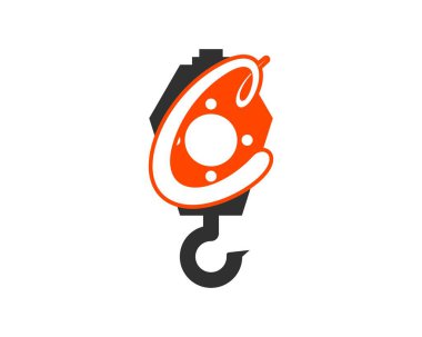 C harfi paraflı inşaat vinci