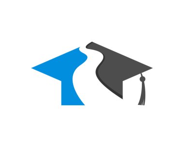 Yolun ortasında mezuniyet şapkası var.