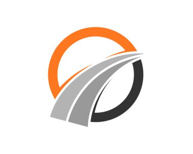 Daire logosu içindeki yol