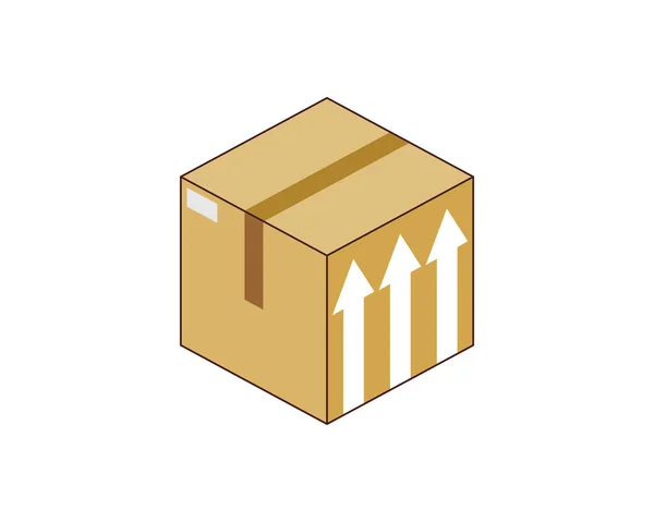 Box Delivery Arrow — Stock Vector