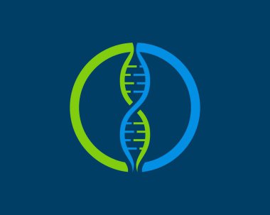 İçinde lüks DNA sembolü olan daire şekli