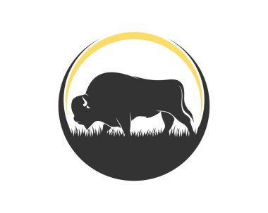 Daire logosunda Bizon silueti