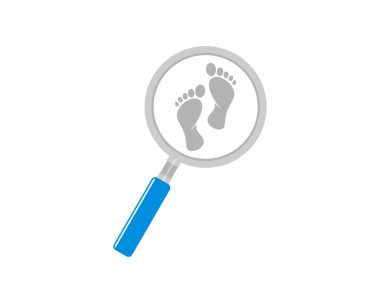 Büyüteçteki ayak.