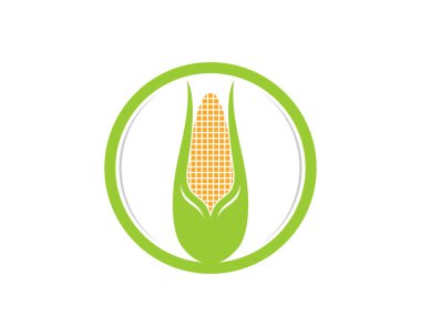 Çember şeklindeki logonun içinde mısır