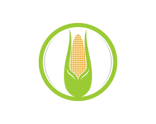 Кукурудза Всередині Логотипу Форми Кола — стоковий вектор