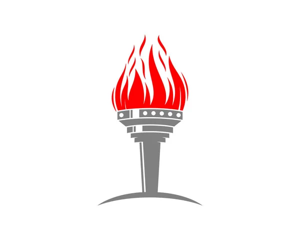 Torch Fire Flame Vector Illustration — Stock Vector