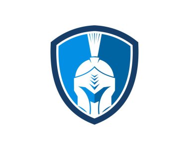 İçinde Spartalı miğfer olan koruma kalkanı.