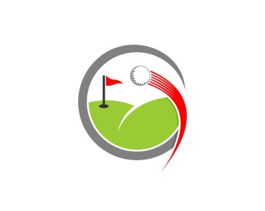 G harfinin içinde golf sahası var.