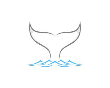 Deniz suyu logosunda balina kuyruğu