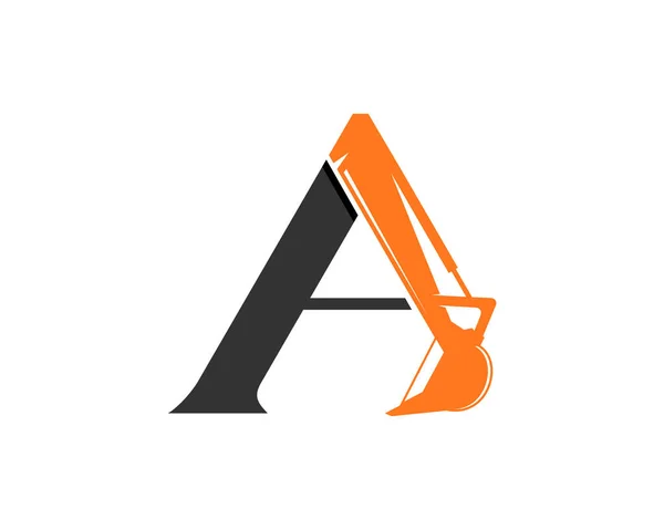 Une Lettre Avec Logo Pelle Pelle Pelle — Image vectorielle