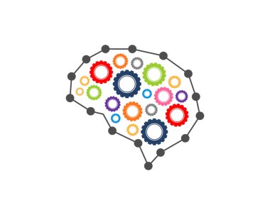 İçerideki dişlilerle beyin nokta bağlantısı