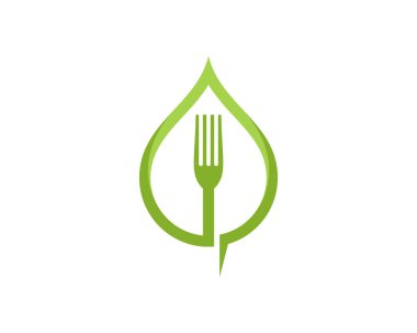 Ortasında çatal olan doğa yaprağı.