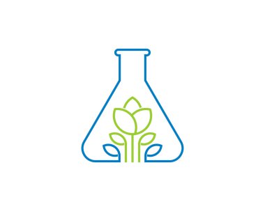 Ortasında çiçek olan bir test tüpü.