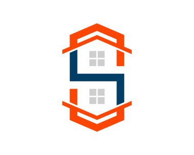 S harfli soyut bir emlak evi.