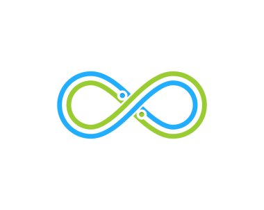 Devre teknolojisi sonsuz şekil logosu oluşturuyor