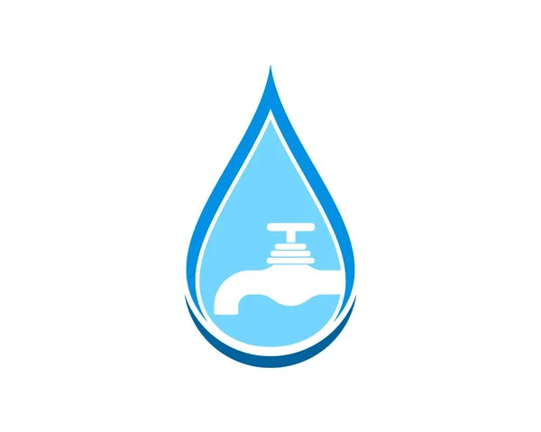 Abstract Water Drop Tao Water — Stock Vector