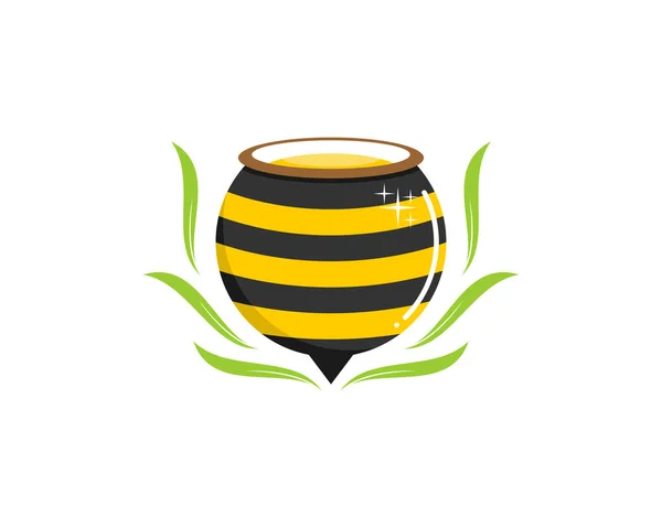 Τσίμπημα Μέλισσας Σχήμα Βαρελιού — Διανυσματικό Αρχείο