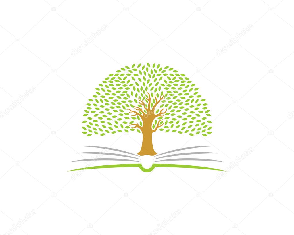 Dense tree on the open book page