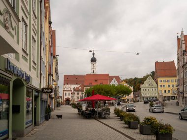 Germany, Bavaria, Munich, Neschwanstein Castle, small town of Landsberg am Lech, autumn landscapes and city pictures. Town hall, park, surf, Oktoberfest