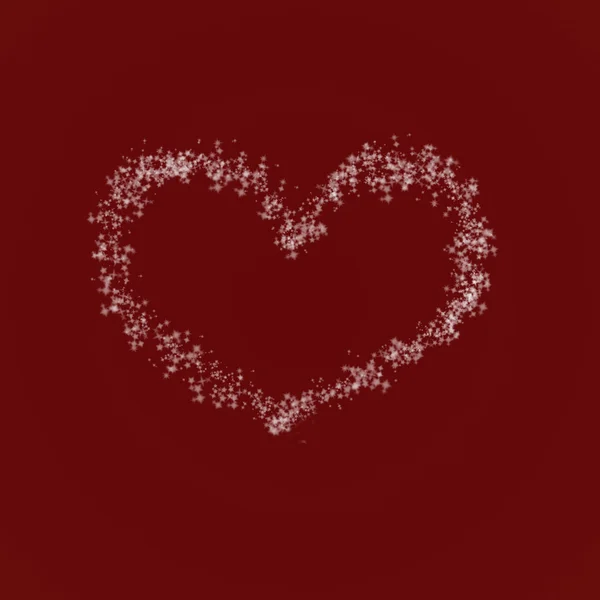 Den svatého Valentýna pozadí se srdcem. Zářivě barevné světlo efekt pozadí — Stock fotografie