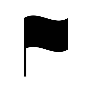 Bayrak vektör simgesi. Vektör illüstrasyonu