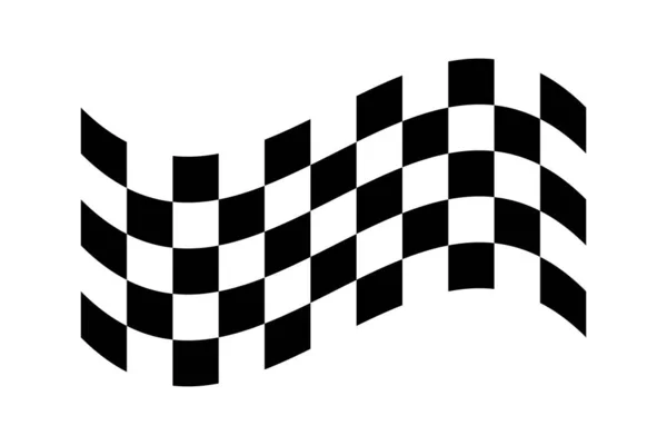 Rennflagge Vektor Symbol Der Rennfahne Zielflagge Vektordesign Illustration — Stockvektor