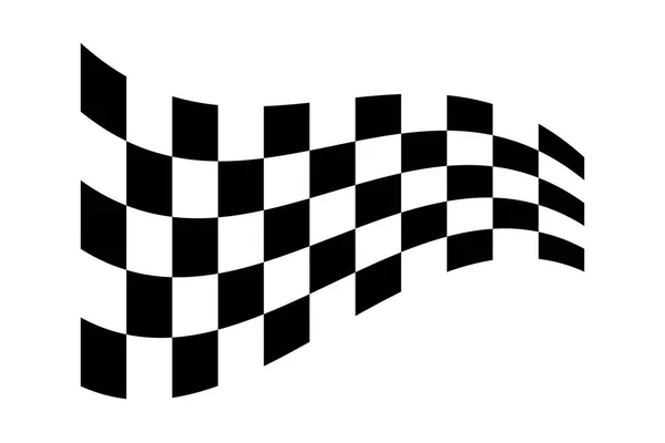 Rennflagge Vektor Symbol Der Rennfahne Zielflagge Vektordesign Illustration — Stockvektor