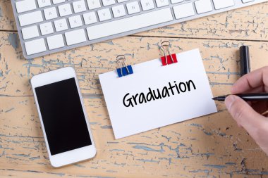 Kağıt Not metin mezuniyet ile