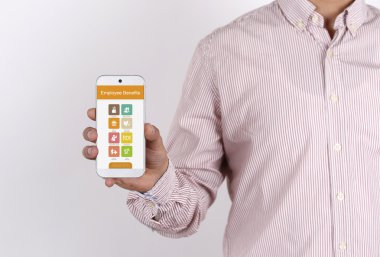 işadamı gösteren smartphone