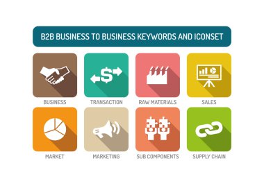 İşten işe Icons set