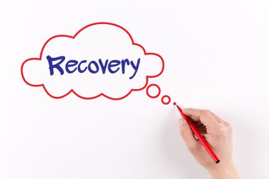 El işareti ile beyaz kağıda yazı