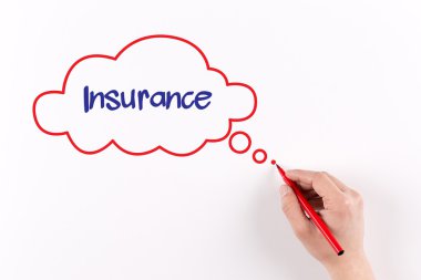 El işareti ile beyaz kağıda yazı