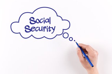 El işareti ile beyaz kağıda yazı