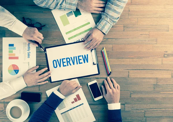 Business team working on table — Stock Photo, Image