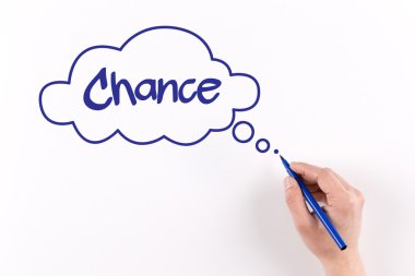 El işareti ile beyaz kağıda yazı