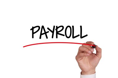 Bordro ile siyah kalemi yazma el