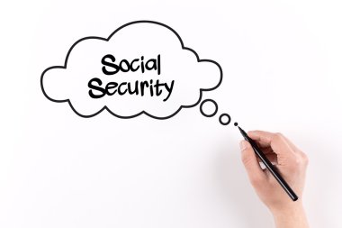 El işareti ile beyaz kağıda yazı