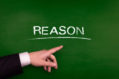 Nedenle işaret eden işadamı