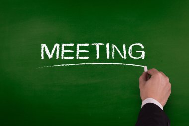 Toplantı yazma işadamı