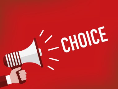 insan elini tutarak megafon