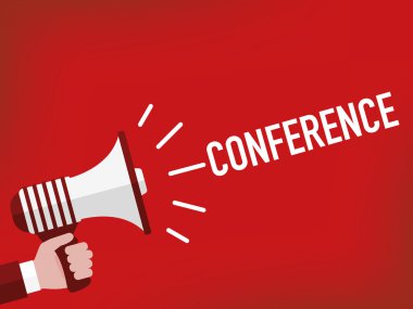 insan elini tutarak megafon