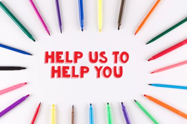 Daire oluşturan renkli işaretleyicileri