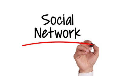 İnsan eli beyaz tahta üzerinde yazma