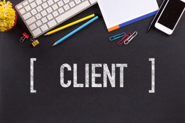 İstemci kelime yazılı 